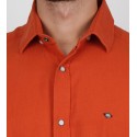Slim Fit Uzun Kol Pamuk İndigo Düz Spor Erkek Gömlek