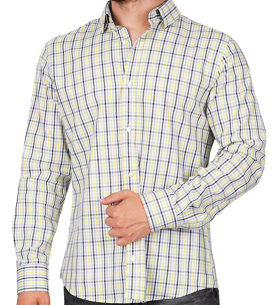 Stokholm Slim fit Uzun Kol Pamuk Ekose  Spor Erkek Gömlek