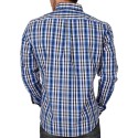 Helsinki Slim Fit Uzun Kol Pamuk Ekose Spor Erkek Gömlek