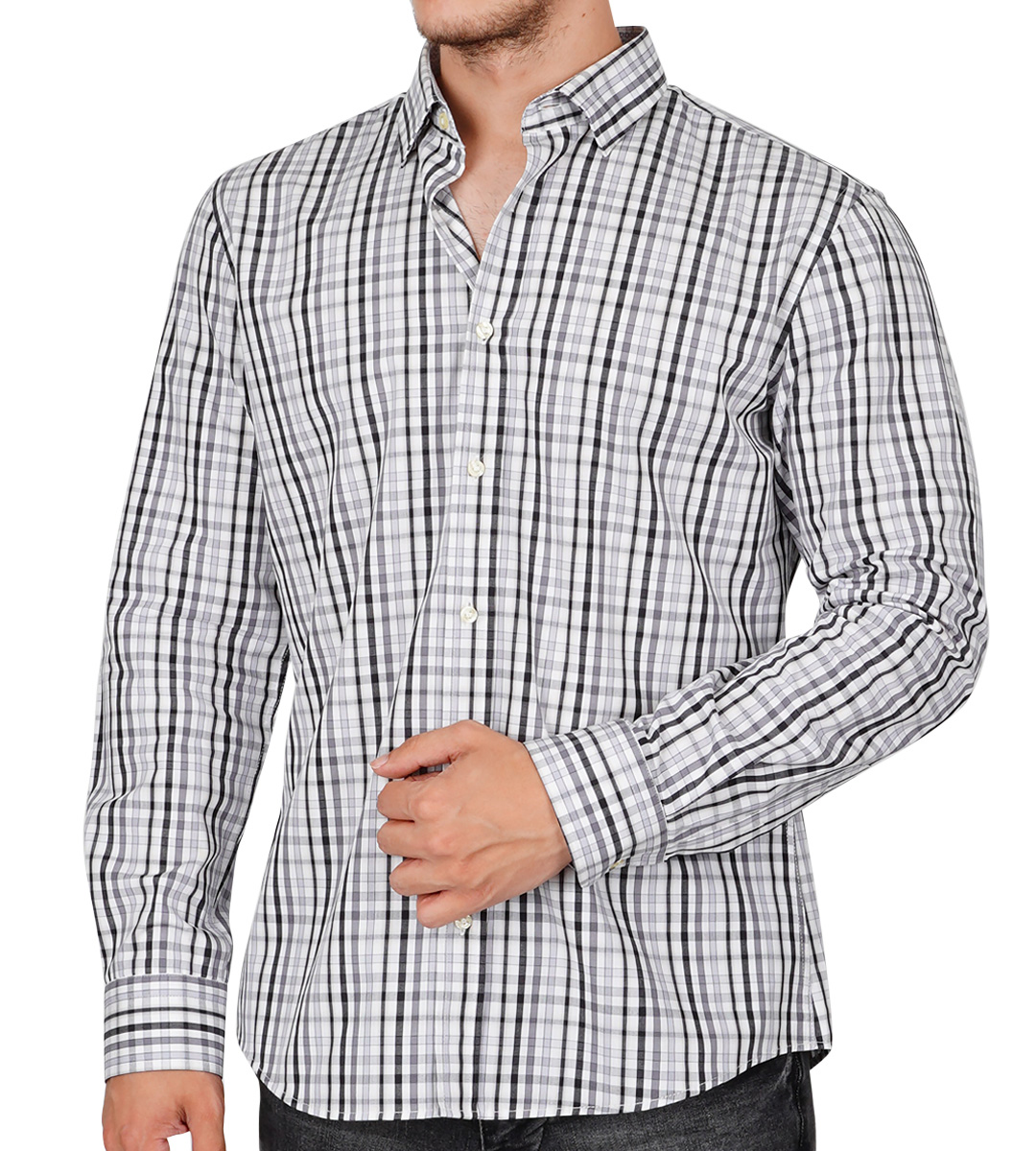 Berlin Slim Fit Uzun Kol Pamuk Spor Erkek Gömlek
