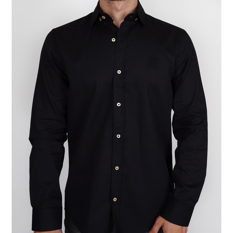 Slim Fit Uzun Kol Pamuk Gabardin Spor Erkek Gömlek