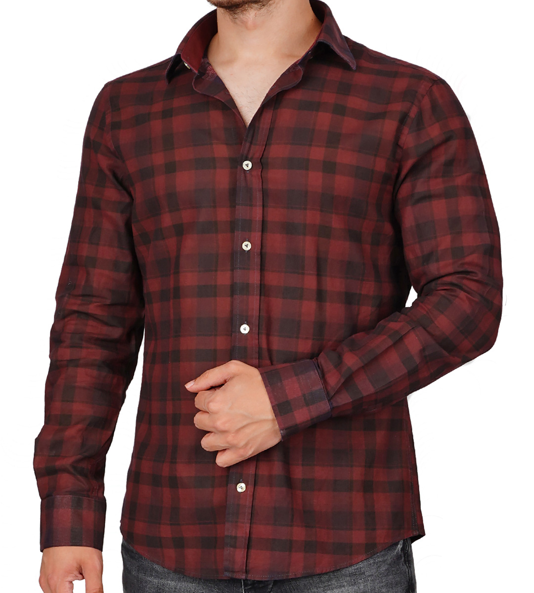 Cordoba Slim Fit Uzun Kol Pamuk  Spor Erkek Gömlek