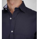 Slim fit Uzun kol Pamuk Dijital Baskılı Britli Yaka Spor Erkek Gömlek