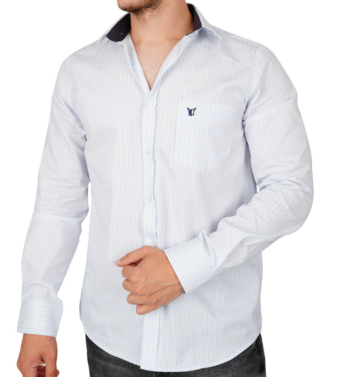 Eyfel Regular Fit Uzun Kol   Tek Cepli Spor Erkek Gömlek